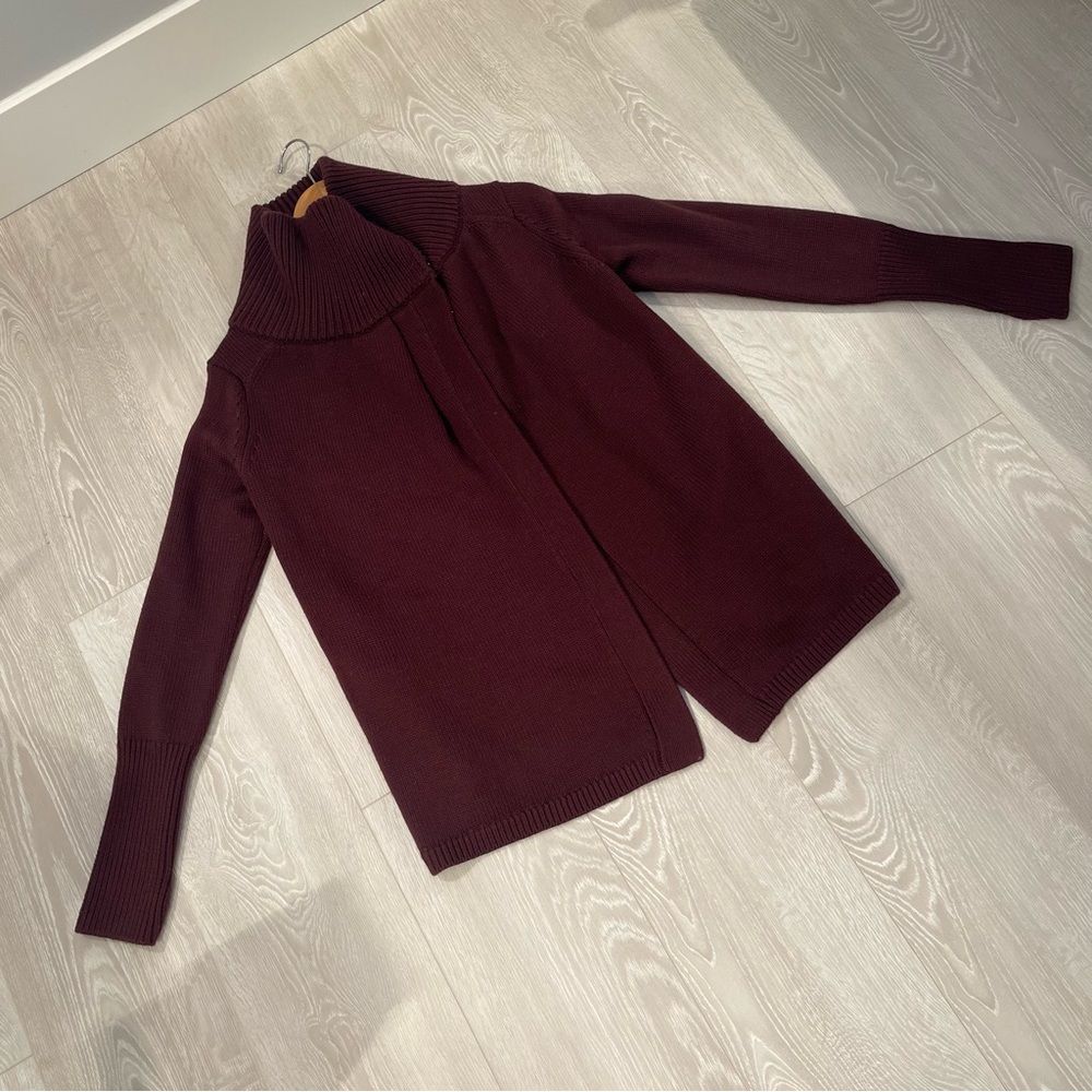 Lululemon Karmic Cocoon Wrap Maroon Burgundy size 4 - Picture 7 of 16